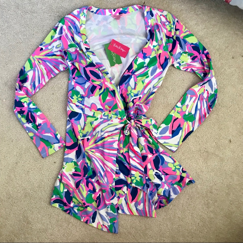 NWT Lilly Tiki Wrap Romper - Havin A Blast